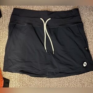 Vuori Size Small Navy Blue Tennis Skirt